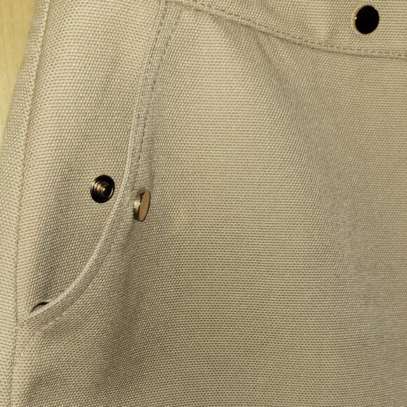 H&M Beige Skirt gold accents NWT US 8 - Picture 3 of 5